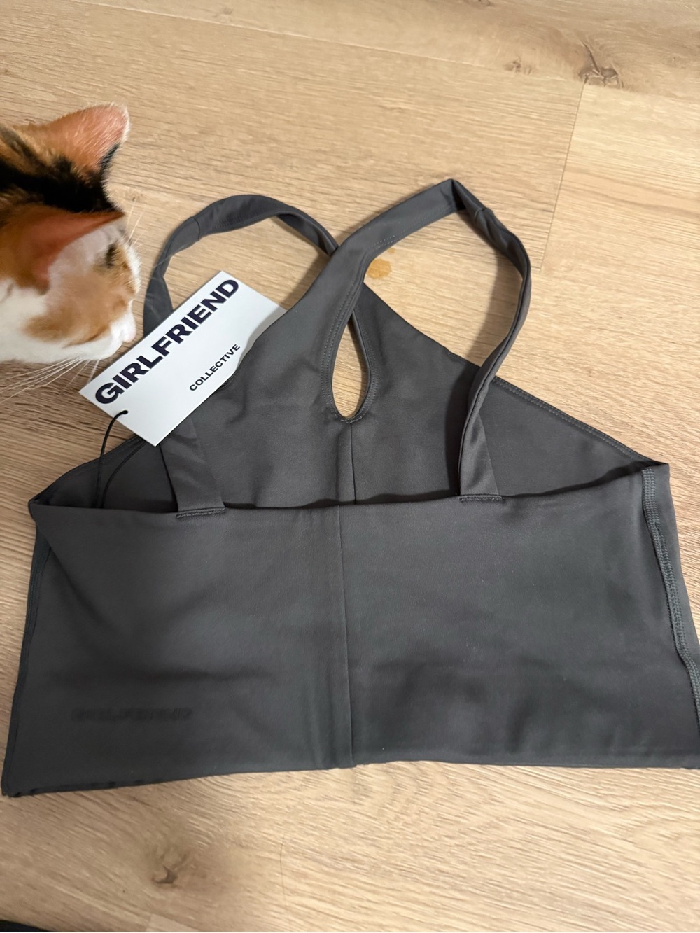 Girlfriend Collective. Criss Cross Back Bra Top and Shorts. Size Small